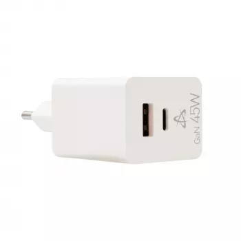 SBOX Home Charger HC-45 45W GaN nástenná nabíjačka s duálnym vstupom