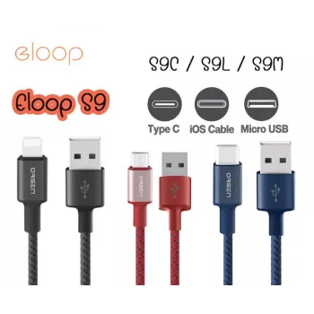 USB kábel Orsen S9M A na Micro USB 2.1A 1 m čierny