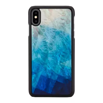 Puzdro na telefón iKins pre iPhone XS Max — modré jazero čierny finiš