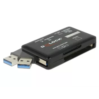 DeLOCK SuperSpeed USB čítačka kariet CF SD Micro SD MS M2 xD 5 Gbps