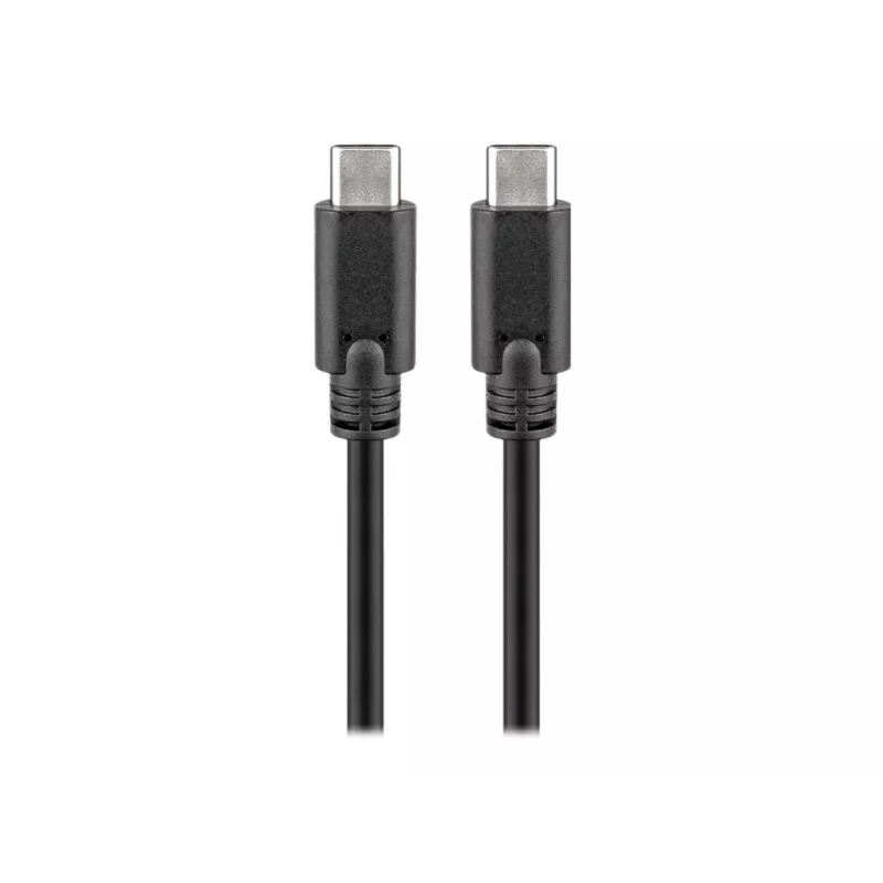 Goobay USB-C™ 3.1 Generation 1 kábel, čierny, 3 m – konektor samec USB-C™ > konektor samec USB-C™ (66509)