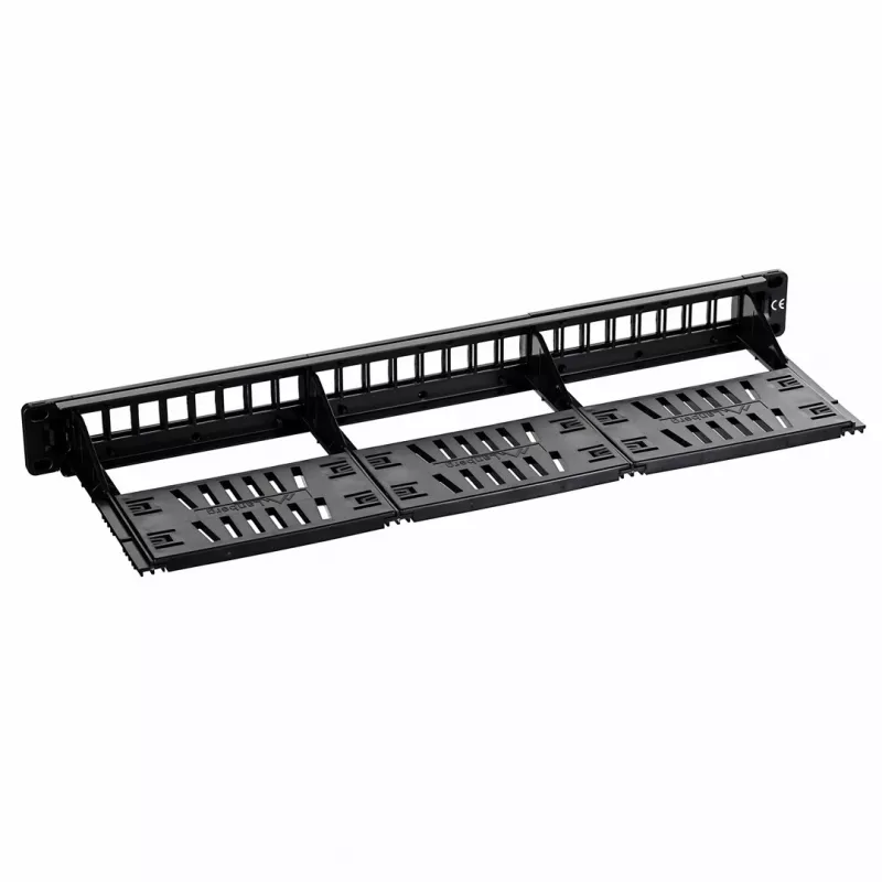 Patch panel 1U LANBERG PPKS-1124-B, 24 portov, 1U, ABS, čierny, 482,6×44,5×154 mm