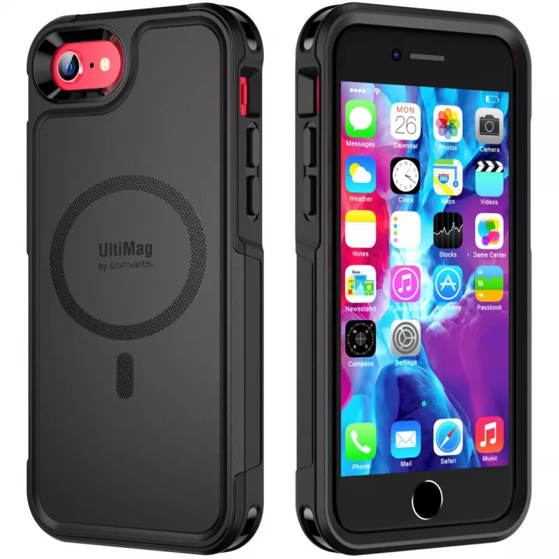 4smarts 452042 - puzdro - Apple - iPhone SE3 / SE2 / 8 / 7 - 11,9 cm (4.7 inch) - čierne