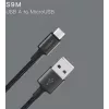 USB kábel Orsen S9M A na Micro USB 2.1A 1 m čierny
