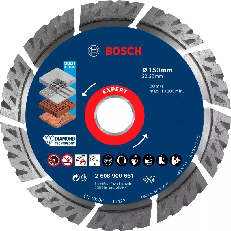 Bosch Expert MultiMaterial diamantový rezný kotúč, 150 mm, 2608900661