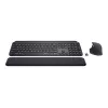 Logitech MX Keys Combo for Business – sada klávesnice a myši – podsvietená – bezdrôtová – Bluetooth LE – QWERTY – GB – grafitová