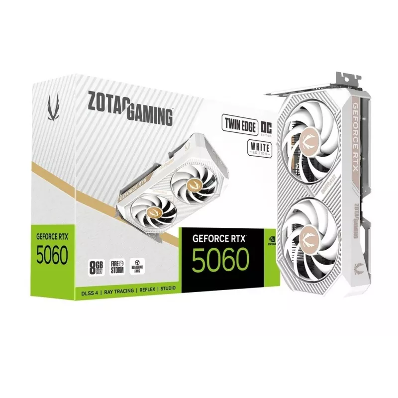 Grafická karta Zotac GAMING GeForce RTX 5060 Twin Edge OC White Edition 8GB GDDR7