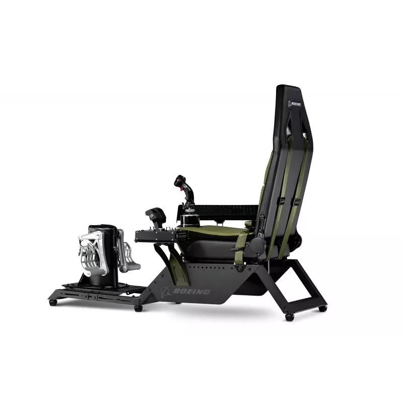 Sedadlo kokpitu Next Level Racing Flight Simulator Boeing Military 396055 — špeciálne sedadlo pre letecký simulátor, kompatibilné s riadiacimi pákami a pedálmi