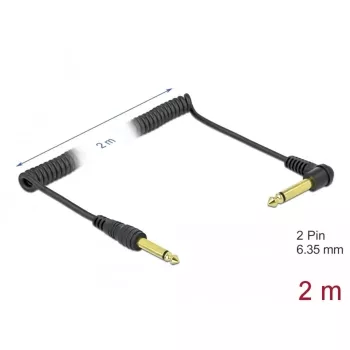 Audio kábel DeLOCK 85939 2m 6,35mm čierny