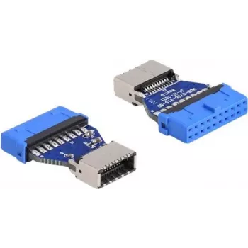 DeLOCK USB adaptér kolíkový rad konektor samica na interný Type-E Key A konektor samica 20 pin