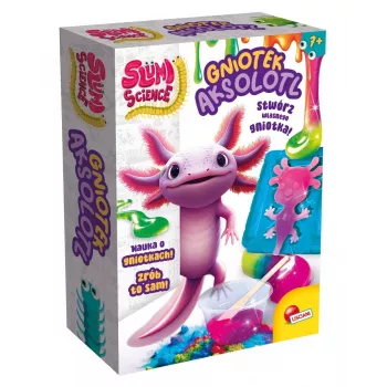 Ručný stláčací Liscianigiochi Slumi Science Axolotl model 304-PL110322 pre vzdelávaciu hru
