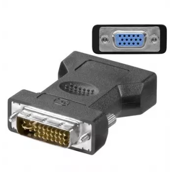 Microconnect MONAJ adaptér DVI-I 24+5Pin HD15 čierny