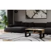 top e shop STOLIK KAWOWY ŁAWA MODERN 2P štíhly Dub Artisan čierne lamely