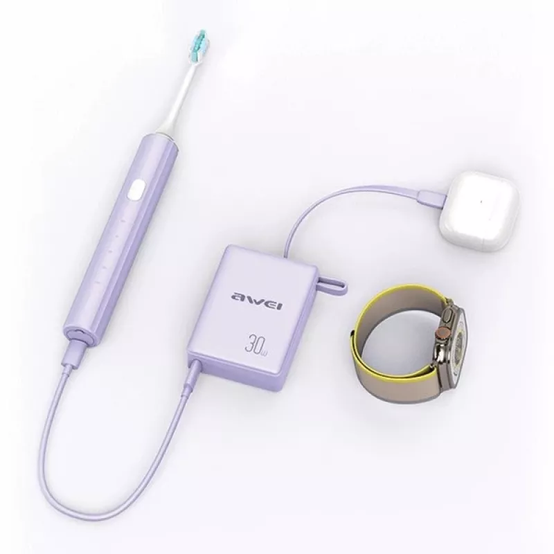 Powerbanka 10000mAh 30W P87K integrovaný USB-C