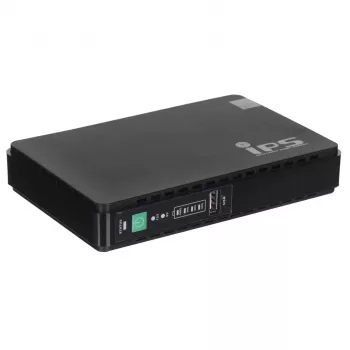 Napájací zdroj MPL Power RouterUPS-30-PoE 30 W pre interiér, 100–240 V, čierny, 160×105×28 mm
