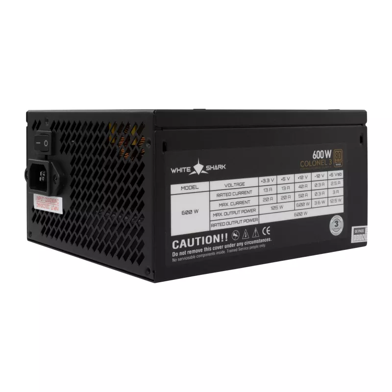 Napájací zdroj White Shark GPSU-B600S Colonel-3 600W
