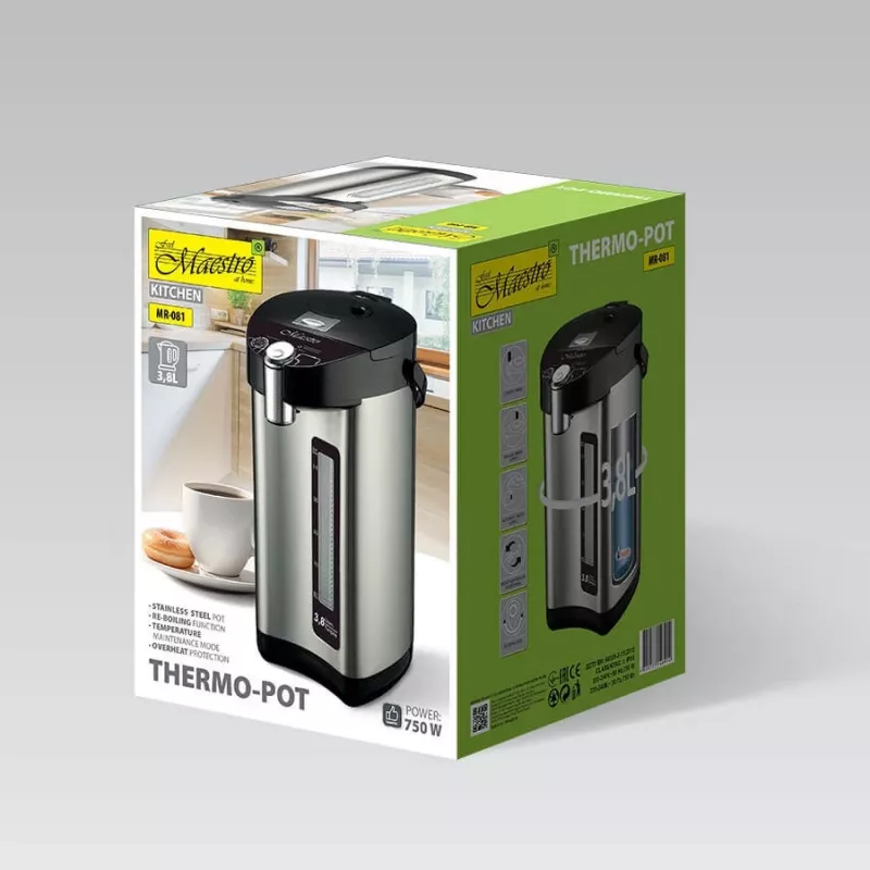 Feel-Maestro MR-081 termoska 3,8 l strieborná, čierna