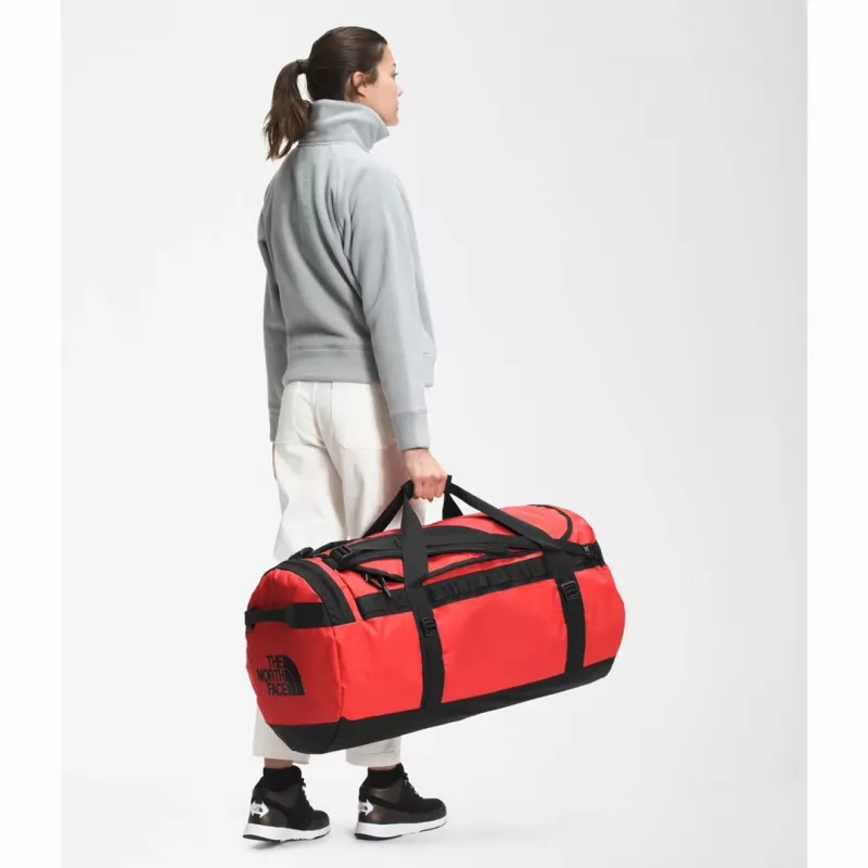 The North Face Base Camp Duffel L cestovná taška 95 L polyester čierna, červená
