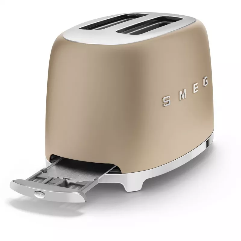 Hriankovač Smeg 50's Style TSF01CHMEU 2 plátky zlatý 950W