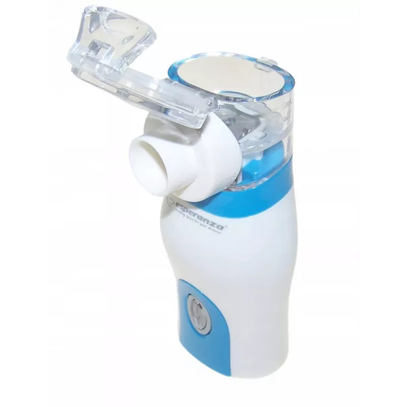 Prenosný inhalátor ESPERANZA ECN005 — kompaktný vreckový nebulizér, 0,2 ml/min, 21 dB, USB, 2×AA