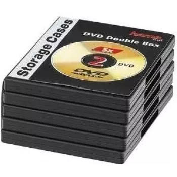 Hama 00051294 puzdro na optický disk puzdro na DVD 2 disky čierna