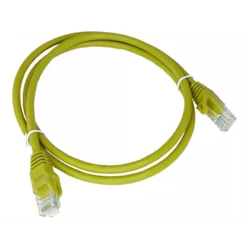 Alantec KKU5CZA1 sieťový kábel žltý 0,25 m Cat5e U/UTP (UTP)