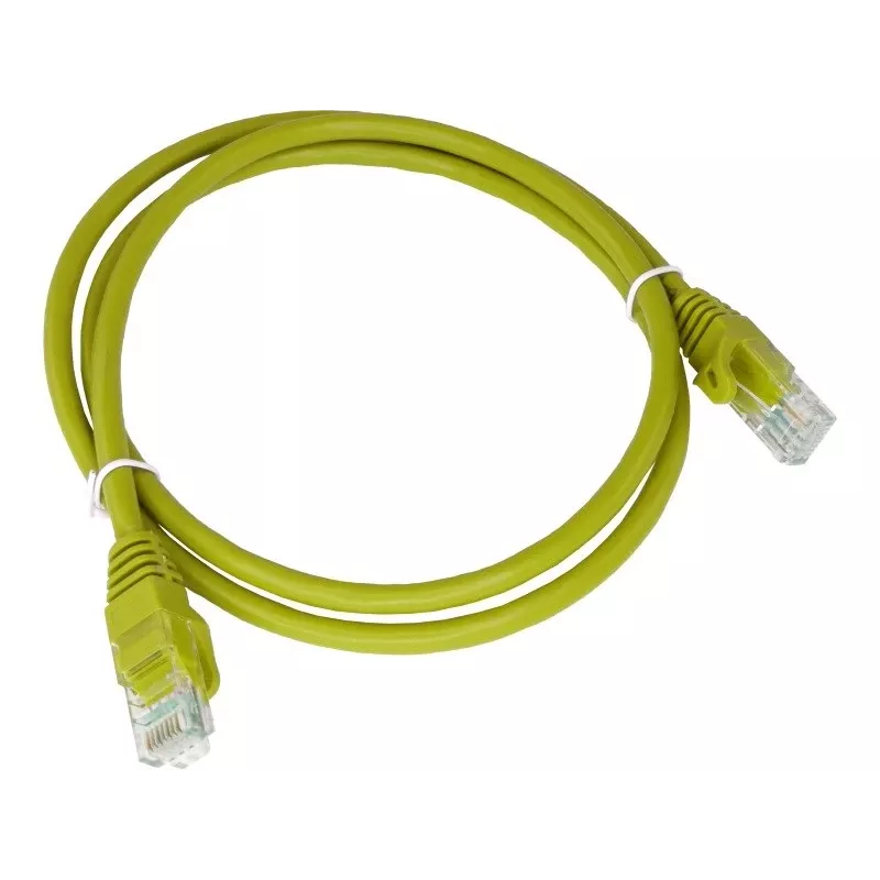 Alantec KKU5CZA1 sieťový kábel žltý 0,25 m Cat5e U/UTP (UTP)