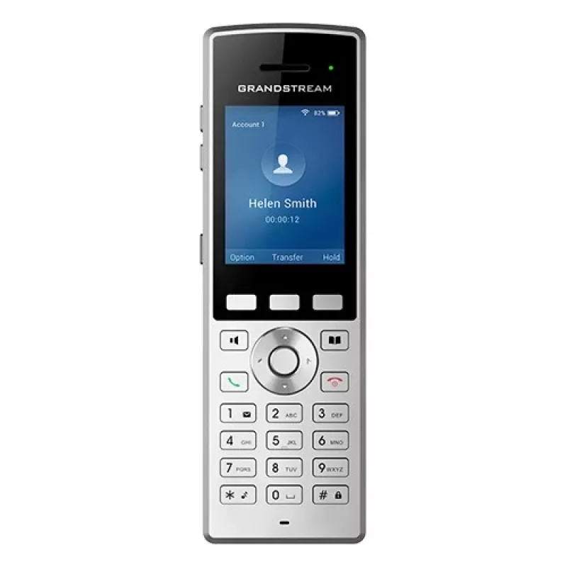 Grandstream Networks WP822 IP telefón čierny, strieborný 2 linky LCD Wi-Fi