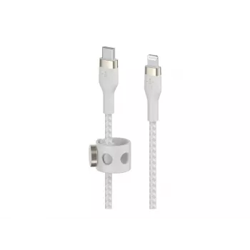 Belkin BOOST CHARGE - Lightning kábel - 24 pin USB-C samec na Lightning samec - 2 m - biela - pre Apple iPad/iPhone/iPod (Lightning)