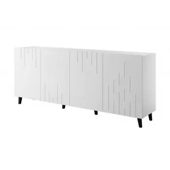 BARI komoda 200x42x82 biela matná