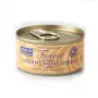 Mokré krmivo pre mačky FISH4DOGS sardinka s krevety 70 g — kompletné krmivo v konzerve pre dospelé mačky, rybia príchuť
