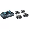 MAKITA napájací zdroj KIT 18V (BL1850Bx4+DC18RD) MAKPAC