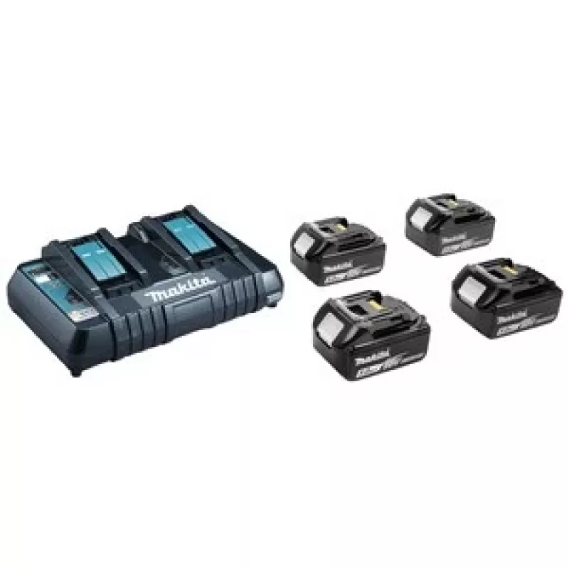 MAKITA napájací zdroj KIT 18V (BL1850Bx4+DC18RD) MAKPAC