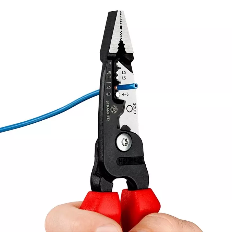 Knipex 13 72 200 ME odizolovacie kliešte čierna, modrá, červená, nehrdzavejúca oceľ