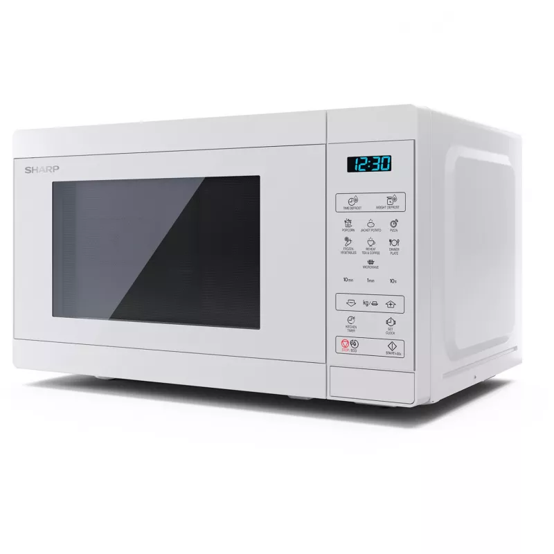Sharp | Mikrovlnná rúra | YC-MS02E-C | Voľne stojaca | 800 W | Biela