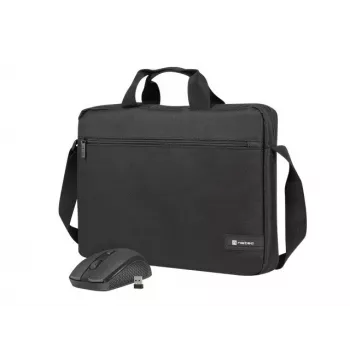 Aktovka NATEC Wallaroo 39,6 cm (15,6 palca) — polyesterová laptopová aktovka, vhodná pre 15,6-palcové obrazovky, čierna