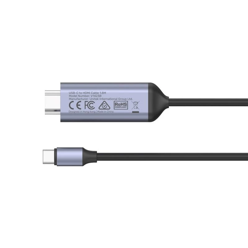 Unitek USB-C na HDMI kábel 8K, USB4, HDR10+, 1,8 m