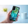Ochranné puzdro iKins pre Samsung Galaxy S20 — dizajn čierne Water Lilies