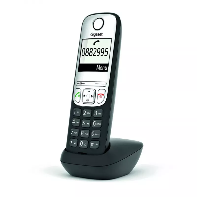 Gigaset A690HX analógový/DECT telefón identifikácia volajúceho čierny, strieborný
