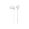 Sony MDR-EX15LP, káblové, 8 - 22000 Hz, hudba, 3 g, slúchadlá, biele