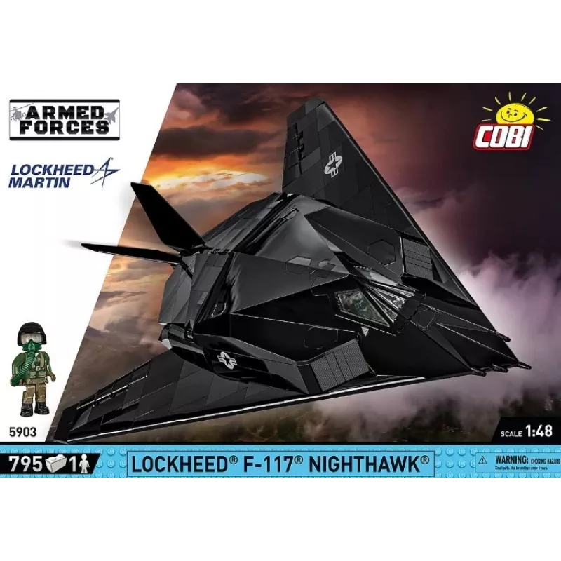 Lockheed F-117 Nighthawk stavebnica (mierka 1:48)