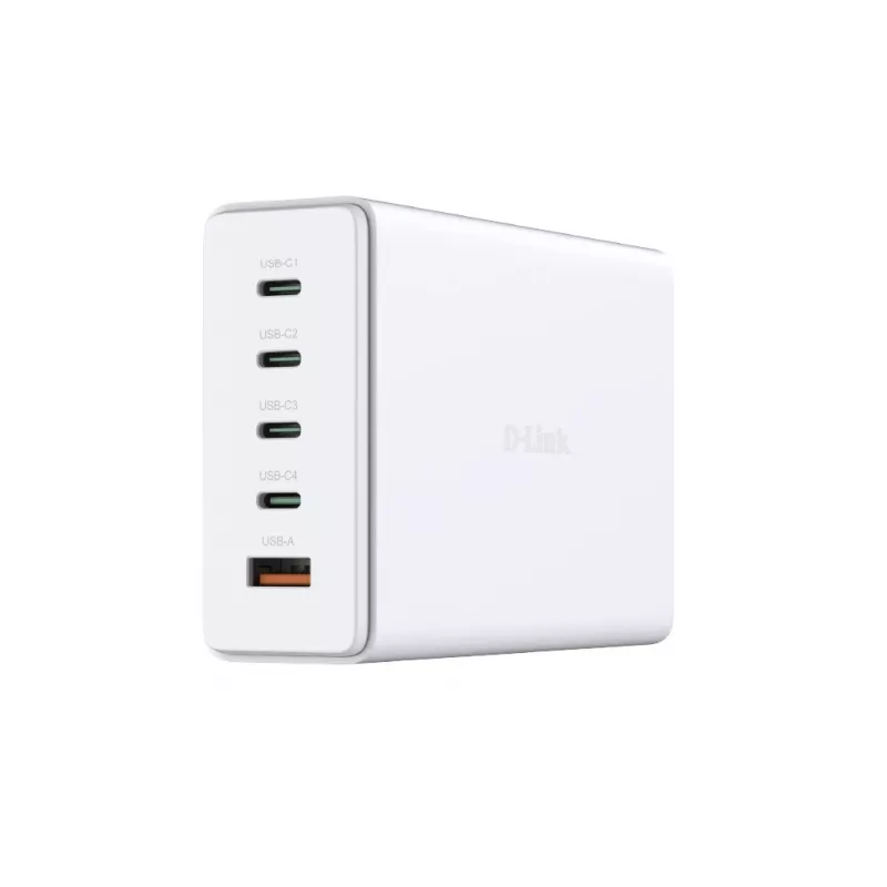 D-Link 240W GaN nabíjačka, vnútorná, AC, biela