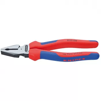KNIPEX 02 02 200 - kontrolné kliešte - oceľ - plast - modrá/červená - 20 cm - 342 g