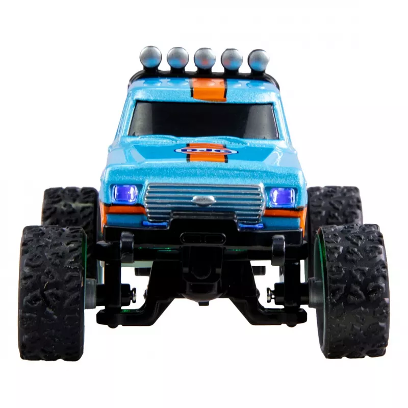 Rádiom ovládaný Amewi Monster Truck DieCast 1:64 RTR, modrá/oranžová
