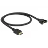 HDMI kábel DeLOCK 85463 0,5 m typ A konektor samec na konektor samica, čierny