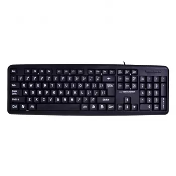 Esperanza EK129 klávesnica USB QWERTY UK angličtina čierna