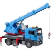 BRUDER MAN TGS žeriavové nákladné auto modré ABS 03771
