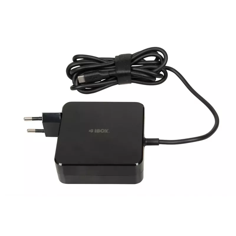 iBOX IUZ100TC univerzálna nabíjačka notebookov, USB-C Power Delivery 100 W, čip E-mark