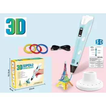 3D pero, sada filamentov s USB napájacím káblom