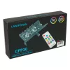 PCI slotový ventilátor a RGB LED kontrolér Lamptron CFP30, čierny
